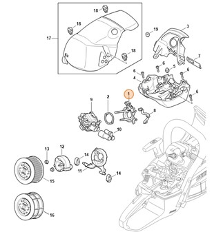 Wspornik gaźnika, Stihl 11421200900