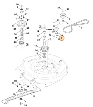 Ramię naprężające, Stihl 61407642601