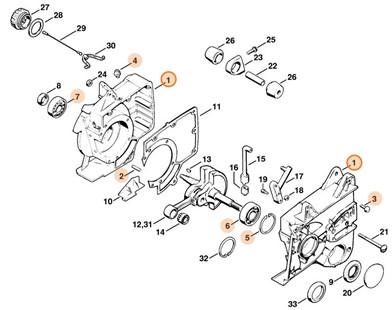 Skrzynia korbowa, Stihl 11110202102