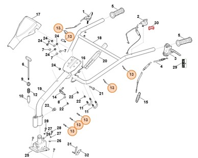 Uchwyt przewodów, Stihl 62507164400