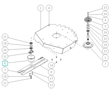 Osłona wałka ostrza, Orec 80-1415-836-0H