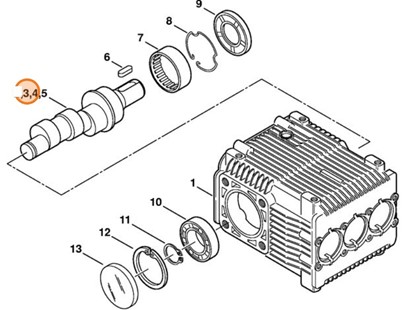 Wałek rozrządu, Stihl 47517055000