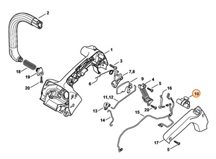 Wałek przełącznika, Stihl 11461800900