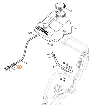 Nakrętka kołpakowa, Stihl 42246778300