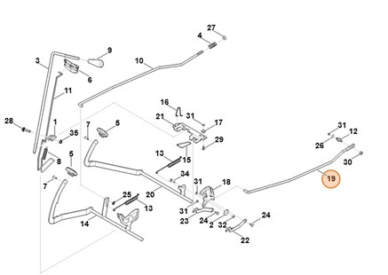 Drążek, Stihl 61657049800