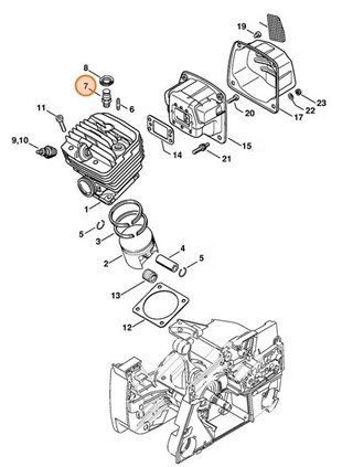 Zawór dekompresyjny, Stihl 11240209401