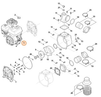 Spalinowy silnik benzynowy EHC 705.0 (EHC705-0001), Stihl VB050111800