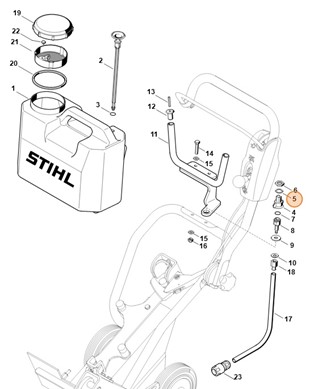 Pierścień uszczelniający 18x24, Stihl 96369651960