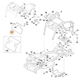 Osłona blaszana, Stihl 61401453701