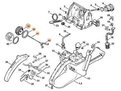 Zamknięcie zbiornika paliwa, Stihl 00003500508