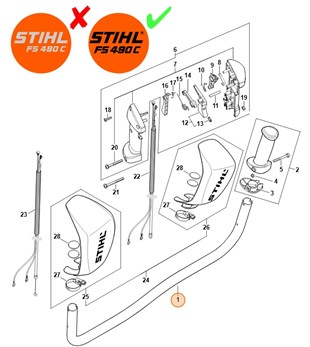 Uchwyt rurowy, Stihl 41477911701