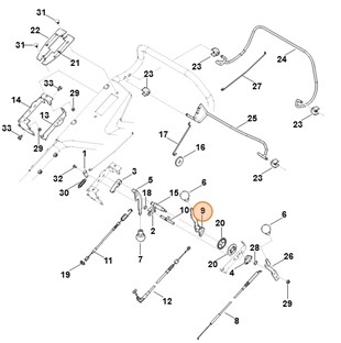 Dźwignia regulacyjna, Stihl 63787002902