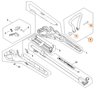 Uchwyt ramieniowy, Stihl FA107901200