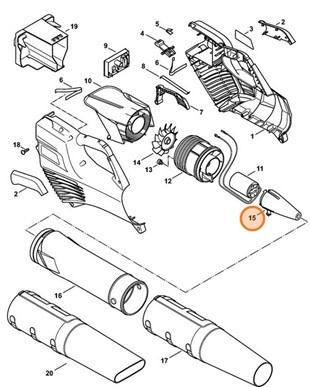 Stożek dyszy wylotowej, Stihl 48667610300