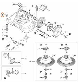 Przycisk, Stihl 48607384401
