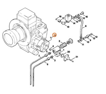 Śruba dwustronna, Stihl 91343810950