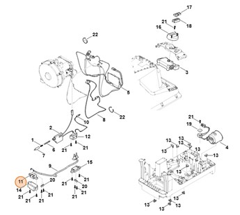  Wtyczka urządzenia, Stihl 60134305005