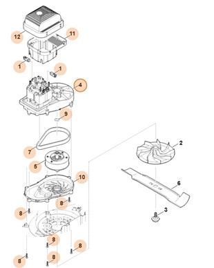 Silnik elektryczny 230V (1,2kW), Stihl 63206000201