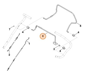 Dźwignia włączająca, Stihl 63647640210