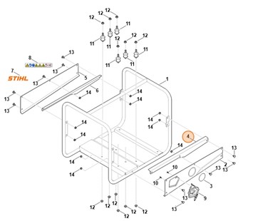 Osłona blaszana, Stihl VB057631600