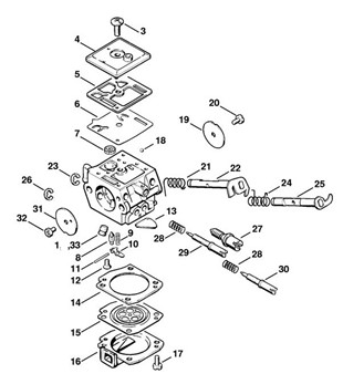 Gaźnik C3A-S31G, Stihl 11251200613