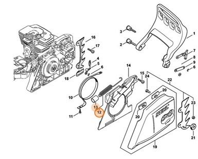 Sprężyna naciągowa, Stihl 11251605501