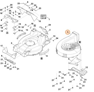 Przysłona do mulczowania, Stihl 63787014300