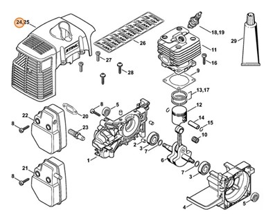 Pokrywa, Stihl 41340840912