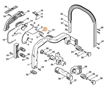 Sprężyna zestykowa, Stihl 42214421600
