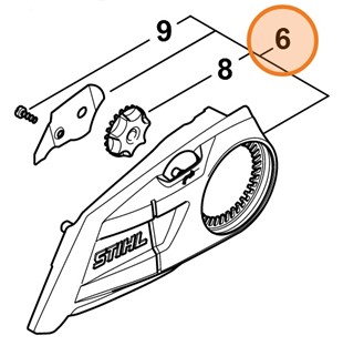 Pokrywa koła napędu łańcucha, Stihl 11486401701
