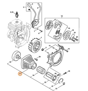Obudowa sprzęgła, Stihl 41511600603