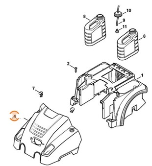 Pokrywa RE 362 PLUS, Stihl 47807062101