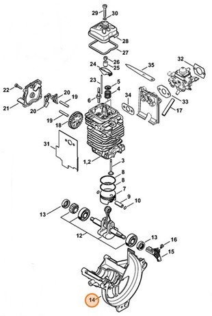 Misa korbowa, Stihl 41800212500