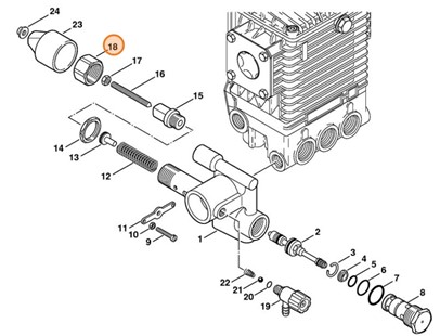 Nakrętka kołpakowa, Stihl 47365122000