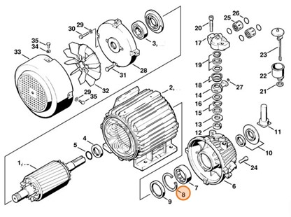 Pierścień zabezpieczający 72x2,5, Stihl 94566216240