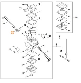 Sprężyna ramieniowa, Stihl 11231223203