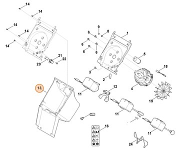 Pokrywa silnika, Stihl 60077065601