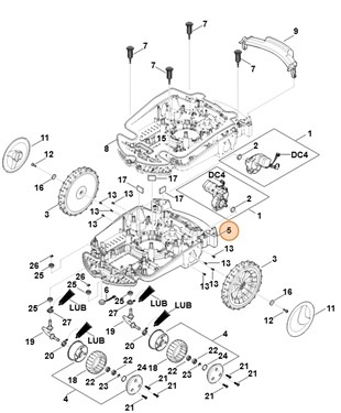 Dolna część obudowy, Stihl 63097011056