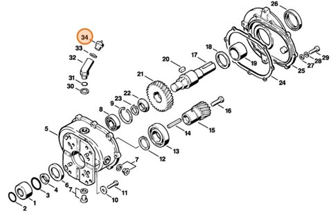 Śruba zamykająca, Stihl 47107085800