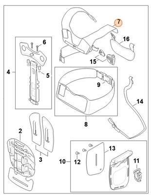 Podwójny nośny pas barkowy, Stihl 00007108801