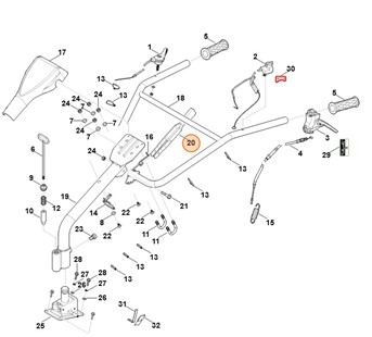 Uchwyt regulacji wysokości, Stihl 62508201200