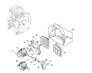 Obudowa filtra, Stihl 41471402802