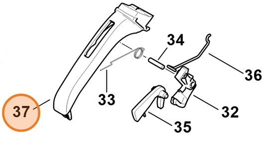 Okładzina uchwytu, Stihl 11477910600