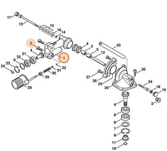 Obudowa przekładni, Stihl 42306400558