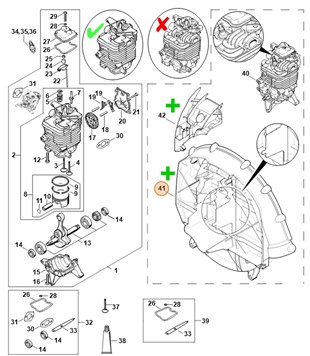 Obudowa dmuchawy, Stihl 42827004108