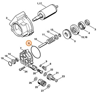 Okrągły pierścień uszczelniający 80,6x2,62, Stihl 96459458588