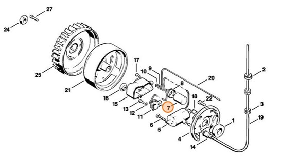 Kondensator, Stihl 11154043400