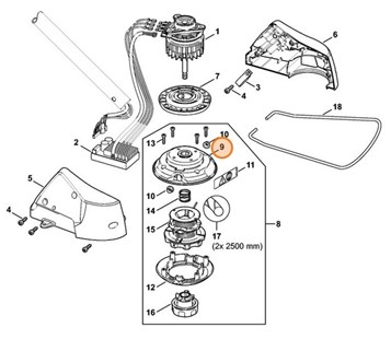 Obudowa górna, Stihl 40067133201