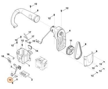 Uchwyt przewodów, Stihl 62917164400