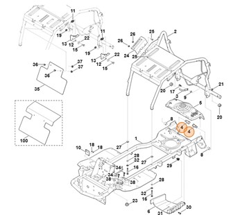 Sworzeń, Stihl 61407039020